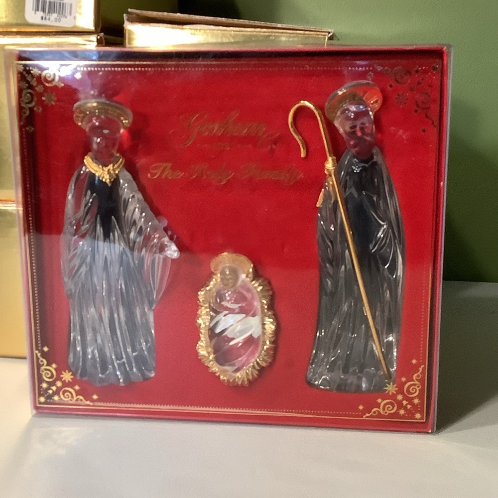Gorham Crystal Nativity Holy Family
